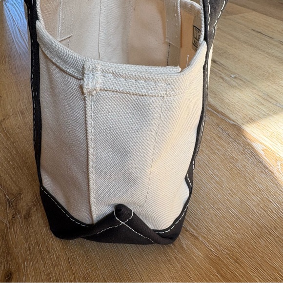 L.L. Bean Boat and Tote Mini in Black and Cream - Picture 7 of 7